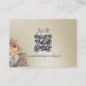 Aquarell-Wildblumen, QR-Code - Weizen Begleitkarte (Rückseite)