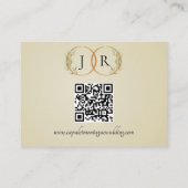 Aquarell-Wildblumen, QR-Code - Weizen Begleitkarte (Rückseite)