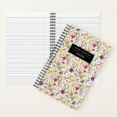 Aquarell-Wildblumen-Spiralblock Notizblock (Innen)