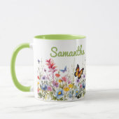 Aquarell-Wildblumen Tasse (Links)