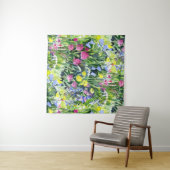 Aquarell Wildblumen  Wandteppich (Beispiel (Horizontal))