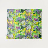 Aquarell Wildblumen Wandteppich (Vorderseite (Horizontal))