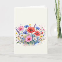 Aquarell-Wildblumen-Wiesen-Sträußchen-Blumenkunst