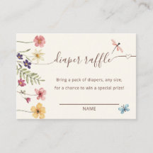 Aquarell-Wildblumen-Windel-Raffle-Baby-Shower-Spie