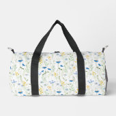 Aquarell-Wildblumenmuster Duffle Bag (Vorderseite)