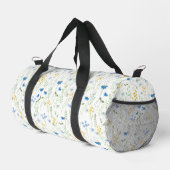 Aquarell-Wildblumenmuster Duffle Bag (Rechte Ecke)