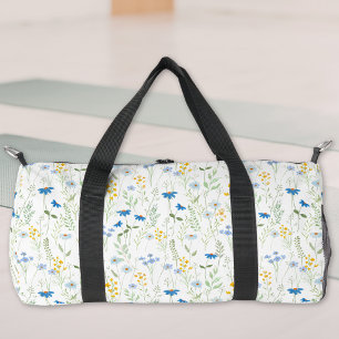 Aquarell-Wildblumenmuster Duffle Bag