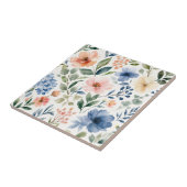 Aquarell-Wildblumenmuster Moderne Botanik Fliese (Seite)