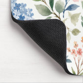 Aquarell-Wildblumenmuster Moderne Botanik Mousepad (Ecke)