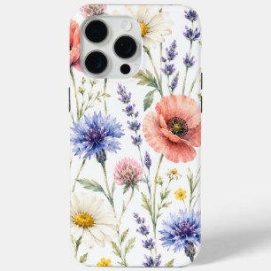 Aquarell-Wildblumenwiese-Blumenmuster Case-Mate iPhone Hülle