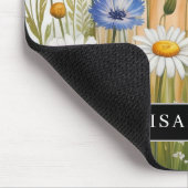 Aquarell-Wildblumenwiese-Mauspad Mousepad (Ecke)
