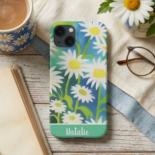 Aquarell-Wilde Margeriten-Signatur Case-Mate iPhone Hülle