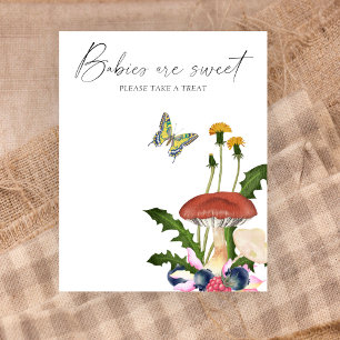 Aquarell wilde Pilze Babys sind süß Poster