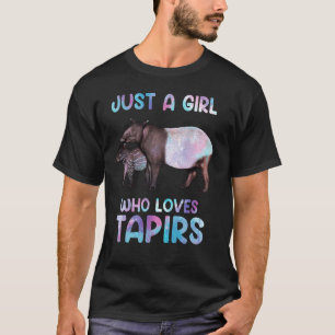 Aquarell Wildtier nur ein Mädchen, das Liebe t T-Shirt