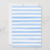 Aquarell Winter Arctic Animals Babydusche Einladung (Rückseite)