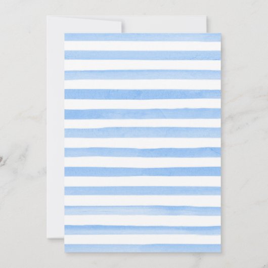 Aquarell Winter Arctic Animals Babydusche Einladung (Rückseite)