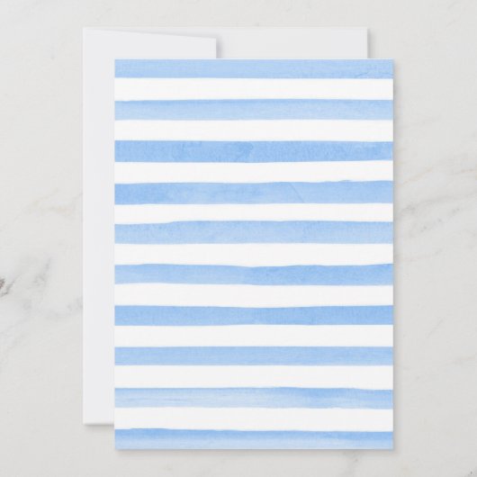 Aquarell Winter Arctic Animals Babydusche Einladung (Rückseite)