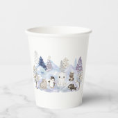 Aquarell Winter Arctic Animes Babydusche Pappbecher (Vorderseite)