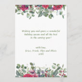 Aquarell Winter Blume Weihnachten FOTO (Rückseite)