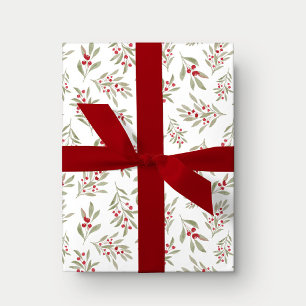 Aquarell-Winter-Blumen-Feiertags-Geschenkpapier Geschenkpapier