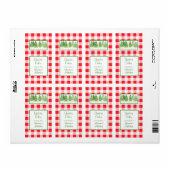 Aquarell-Winterbaum Rotkariert COOKIES mit Liebe (Vorne)