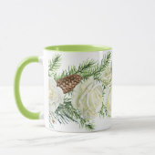 Aquarell-Winterblumen Tasse (Links)