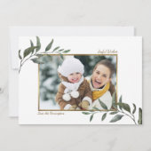 Aquarell Wintergrün Weihnachten Foto (Vorderseite)