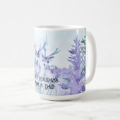 Aquarell-Winterlandschaft Frohe Feiertage Kaffeetasse (VorderseiteRechts)