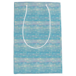 Aquarell-Wintermuster Mittlere Geschenktüte