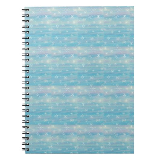 Aquarell-Wintermuster Notizblock (Vorderseite)