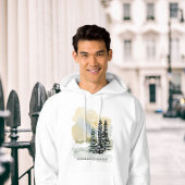 Aquarell-Winterwald-Hoodie | Unisex Evergreen Hoodie