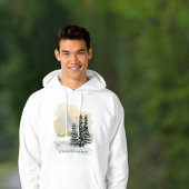 Aquarell-Winterwald-Hoodie | Unisex Evergreen Hoodie