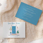 Aquarell Wir haben neue Zuhause Ankündigung