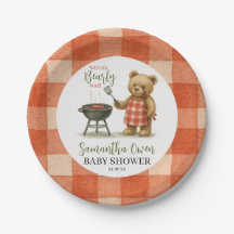 Aquarell Wir können es kaum erwarten BBQ Baby Show