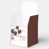 Aquarell wir können warten Baby Dusche Junge Geschenkschachtel (Geöffnet)