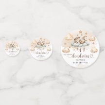 Aquarell wir sind auf Wolke neun Kupfer Elfenbär