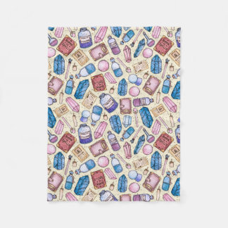 Aquarell Witchy Muster Fleecedecke