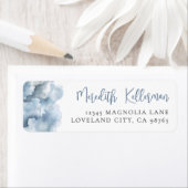 Aquarell-Wolke Rücksendeadresse (Insitu)