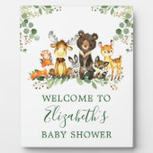 Aquarell Woodland Animals Kinderdusche 8x10 Fotoplatte (Vorderseite)