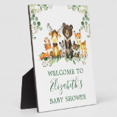 Aquarell Woodland Animals Kinderdusche 8x10 Fotoplatte (Seite)