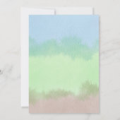 Aquarell Woodland Animals Kinderdusche Einladung (Rückseite)