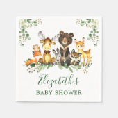Aquarell Woodland Animals Kinderdusche Serviette (Vorderseite)