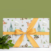 Aquarell Woodland Baby Animals Dusche Geschenkpapier