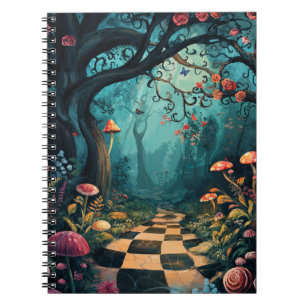 Aquarell-Wunderland-Weg Notizblock