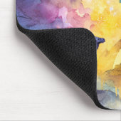 Aquarell-Wüsten-Galaxie-Kamel-Pyramide-Reise Mousepad (Ecke)
