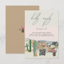 Aquarell-Wüstenkaktus-Boho-Hochzeit