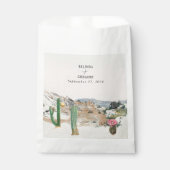Aquarell-Wüstenkaktus-Boho-Hochzeit Geschenktütchen (Vorderseite)