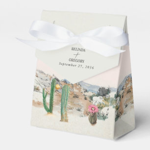 Aquarell-Wüstenkaktus-Boho-Hochzeitsgeschenk Geschenkschachtel