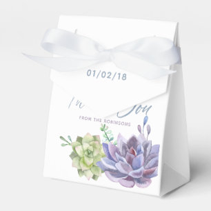 Aquarell-Wüstenkaktus-Sukkulenten Danke Geschenkschachtel