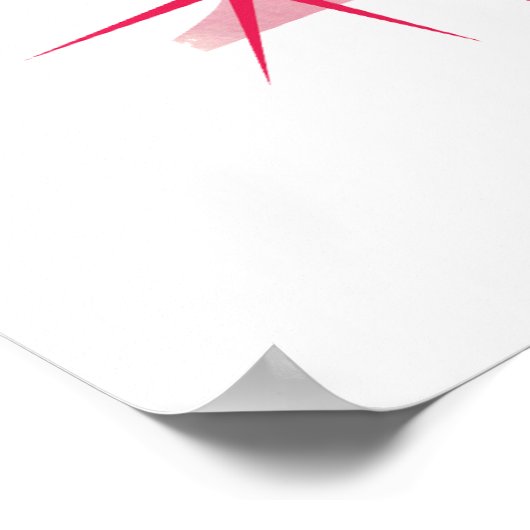 Aquarell X Poster (Ecke)